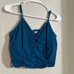 Women’s blue crop tank top size XL